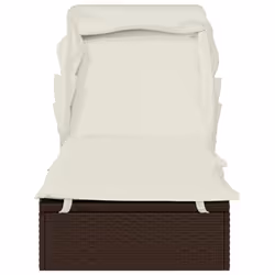 VidaXL 319637 sedia da esterno Salone Seduta imbottita Poliestere Crema, Bianco - Vista aggiuntiva 5