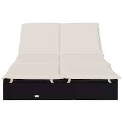 VidaXL 319645 sedia da esterno Salone Seduta imbottita Poliestere Crema, Bianco - Vista aggiuntiva 4