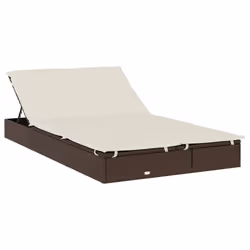 VidaXL 319649 sedia da esterno Salone Seduta imbottita Poliestere Crema, Bianco - Vista aggiuntiva 5