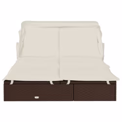 VidaXL 319649 sedia da esterno Salone Seduta imbottita Poliestere Crema, Bianco - Vista aggiuntiva 6