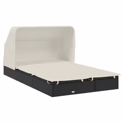 VidaXL 319650 sedia da esterno Salone Seduta imbottita Poliestere Crema, Bianco - Vista aggiuntiva 4