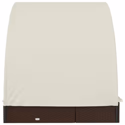VidaXL 319653 sedia da esterno Salone Seduta imbottita Poliestere Crema, Bianco - Vista aggiuntiva 6