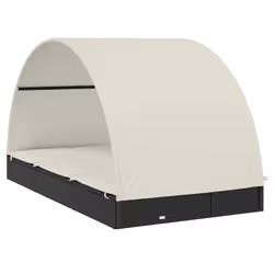 VidaXL 319654 sedia da esterno Salone Seduta imbottita Poliestere Crema, Bianco - Vista aggiuntiva 5