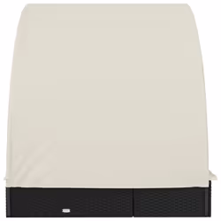 VidaXL 319654 sedia da esterno Salone Seduta imbottita Poliestere Crema, Bianco - Vista aggiuntiva 6