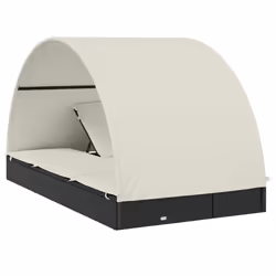 VidaXL 319654 sedia da esterno Salone Seduta imbottita Poliestere Crema, Bianco - Vista aggiuntiva 8