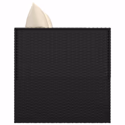VidaXL 319562 sedia da esterno Terrazzo Seduta imbottita Rattan sintetico, Acciaio Nero, Crema, Bianco - Vista aggiuntiva 4