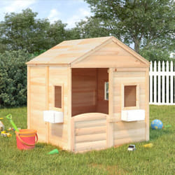 Vidaxl - Casetta con Porta Chiudibile e Vasi Fiori Legno Massello Abete 65163