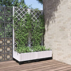 Vidaxl - Fioriera da Giardino con Graticcio Bianco 80x40x121,5 cm pp