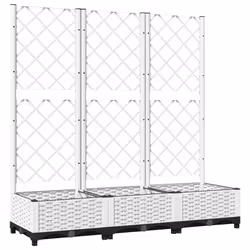 Fioriera da Giardino con Graticcio Bianco 120x40x121,5 cm PPcod mxl 119035 - Vista aggiuntiva 2