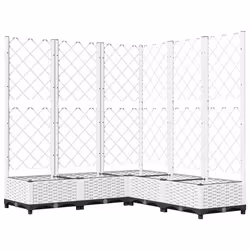 Fioriera da Giardino con Graticcio Bianco 120x120x121,5 cm PPcod mxl 71075 - Vista aggiuntiva 2