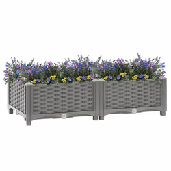 Fioriera Rialzata 80x40x23 cm in Polipropilenecod mxl 104528 - Vista aggiuntiva 2