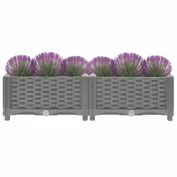 Fioriera Rialzata 80x40x23 cm in Polipropilenecod mxl 104528 - Vista aggiuntiva 3
