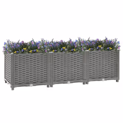 Fioriera Rialzata 120x40x38 cm in Polipropilenecod mxl 121176 - Vista aggiuntiva 2