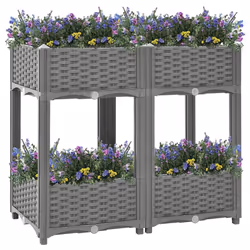 Fioriera Rialzata 80x40x71 cm in Polipropilenecod mxl 82964 - Vista aggiuntiva 2