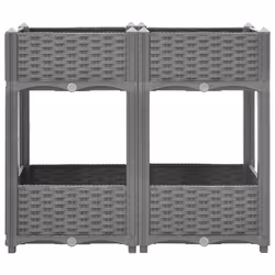 Fioriera Rialzata 80x40x71 cm in Polipropilenecod mxl 82964 - Vista aggiuntiva 3