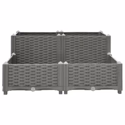 Fioriera Rialzata 80x80x38 cm in Polipropilenecod mxl 105616 - Vista aggiuntiva 2