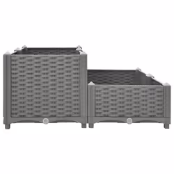 Fioriera Rialzata 80x80x38 cm in Polipropilenecod mxl 105616 - Vista aggiuntiva 3