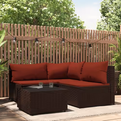 Questo set di divani da giardino alla moda, caratterizzato da un design elegante e contemporaneo, è un'ottima scelta per pran ...