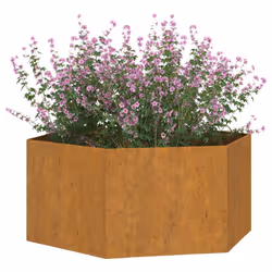 Fioriera Ruggine 90x90x45 cm Acciaio Cortencod mxl 130510 - Vista aggiuntiva 3