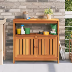 Tavolo Consolle da Giardino 80x35x75 cm Legno Massello Acaciacod mxl 78428