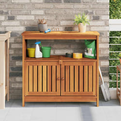 Tavolo Consolle da Giardino 80x35x75 cm Legno Massello Acaciacod mxl 78428