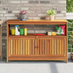 Tavolo Consolle da Giardino 110x35x75 cm Legno Massello Acaciacod mxl 102377