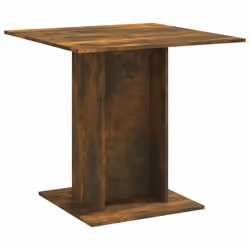 vidaXL Tavolo da Pranzo rovere fumo 80x80x75 cm Legno Multistrato - Vista aggiuntiva 2