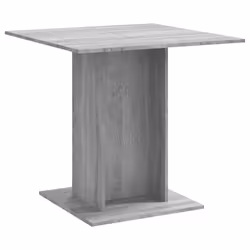 vidaXL Tavolo da Pranzo grigio sonoma 80x80x75 cm in Legno Multistrato - Vista aggiuntiva 2