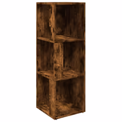 vidaXL Scaffale Angolare Rovere Fumo 33x33x100 cm Legno Multistrato - Vista aggiuntiva 2