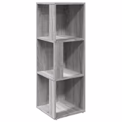 vidaXL Scaffale Angolare Grigio Sonoma 33x33x100 cm Legno Multistrato - Vista aggiuntiva 2