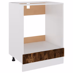vidaXL Mobile da Forno “Riga” Rovere Fumo 60x46x81,5 cm - Vista aggiuntiva 2