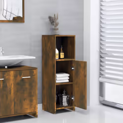 Questo mobile da bagno, dotato di ampio spazio di stoccaggio, è un'ottima aggiunta al vostro bagno, aggiungendo un aspetto or ...