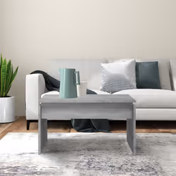 vidaXL Tavolino da Salotto Grigio Sonoma 68x50x38 cm Legno Multistrato - Vista aggiuntiva 3