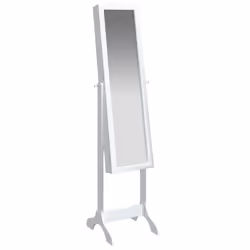 Specchio Autoportante Bianco 34x37x146 cmcod mxl 79298 - Vista aggiuntiva 2