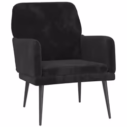 Poltrona Nera 62x79x79 cm Vellutocod mxl 118562