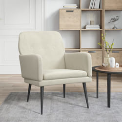 Poltrona Crema 62x79x79 cm Vellutocod mxl 72803