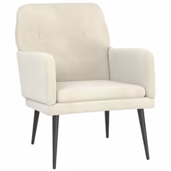 Poltrona Crema 62x79x79 cm Vellutocod mxl 72803 - Vista aggiuntiva 2