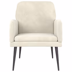 Poltrona Crema 62x79x79 cm Vellutocod mxl 72803 - Vista aggiuntiva 3