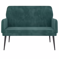 Panca Verde Scuro 108x79x79 cm in Vellutocod mxl 118571