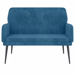 Panca Blu 108x79x79 cm in Vellutocod mxl 118568