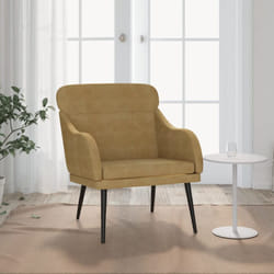 Vidaxl - Poltrona Marrone 63x76x80 cm Velluto 33985