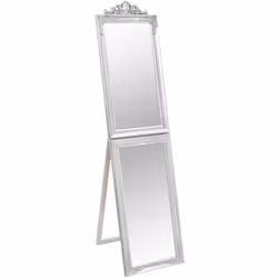 Questo specchio autoportante, con il suo stile barocco elegante, sarà un ottimo complemento decorativo al vostro ingresso, ca ...