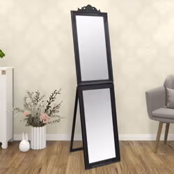 Questo specchio autoportante, con il suo stile barocco elegante, sarà un ottimo complemento decorativo al vostro ingresso, ca ...
