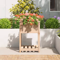 Fioriera con Mensola 54x54x81 cm in Legno Massello di Pinocod mxl 128723 - Vista aggiuntiva 3