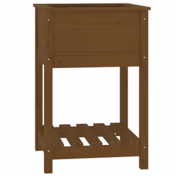 Fioriera con Mensola Miele 54x54x81cm in Legno Massello di Pinocod mxl 105411 - Vista aggiuntiva 2