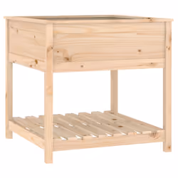 Fioriera con Mensola 82,5x82,5x81 cm in Legno Massello di Pinocod mxl 80631 - Vista aggiuntiva 2