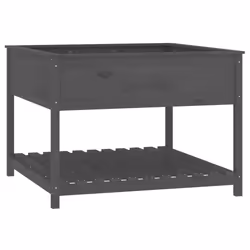 vidaXL Fioriera Mensola Grigia 111,5x111,5x81cm Legno Massello di Pino - Vista aggiuntiva 2