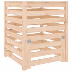 vidaXL Compostiera 63,5x63,5x77,5 cm in Legno Massello di Pino - Vista aggiuntiva 2