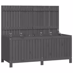 Contenitore da Giardino Grigio 147x68x64 cm Legno Massello Pinocod mxl 73248