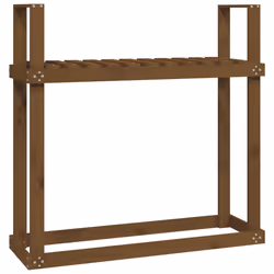 vidaXL Portalegna Ambra 110x35x108,5 cm in Legno Massello di Pino - Vista aggiuntiva 2